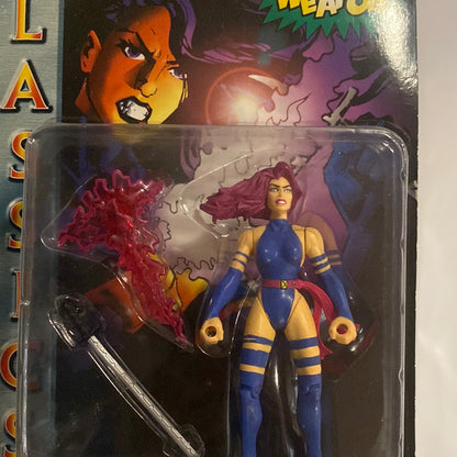 Vintage X-Men Classics PSYLOCKE Toy Biz Action Figure Marvel Comics Light up Weapon 1996