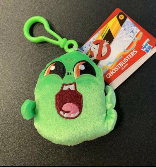 New!! Christmas Gift Idea!! HASBRO GHOSTBUSTERS SLIMER PLUSH KEYCHAIN
