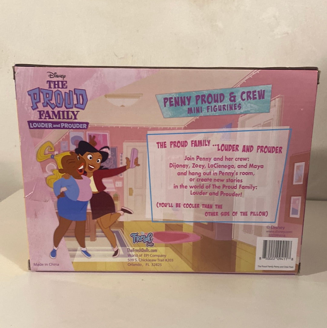 The Proud Family Louder and Prouder Penny Proud & Crew Mini Figurines Pack