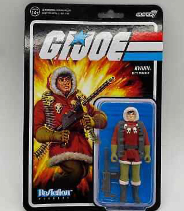 New!! G.I. Joe Reaction Figures Kwinn Elite Tracker Super 7 New Sealed Hasbro 2021