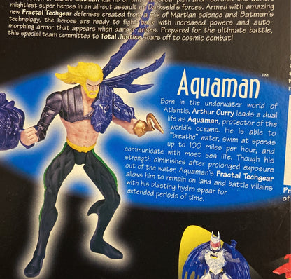 1996 Kenner Aquaman Total Justice With Blasting Hydro Spear