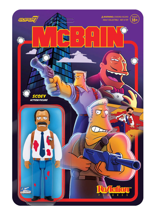 The Simpsons ReAction Wave 1 McBain Scoey