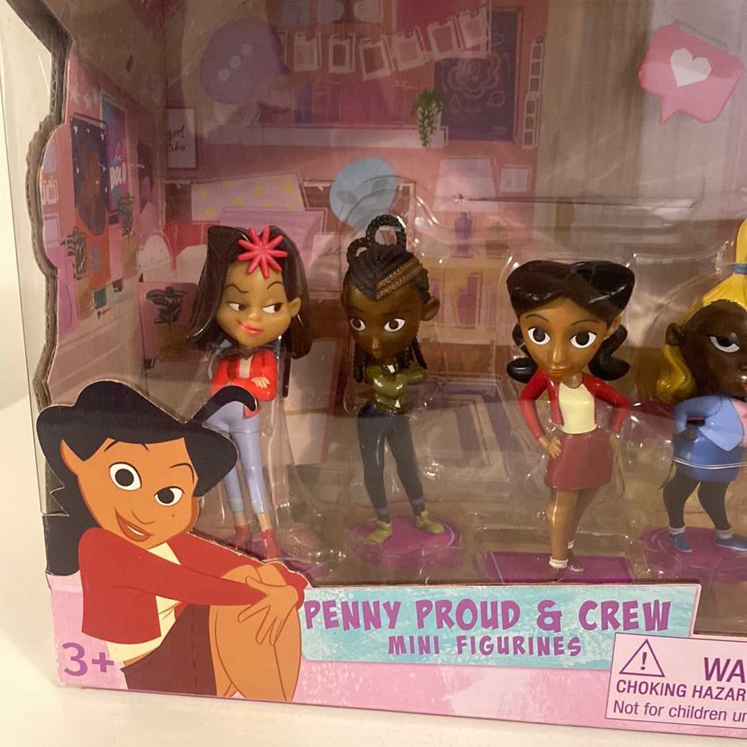 The Proud Family Louder and Prouder Penny Proud & Crew Mini Figurines Pack