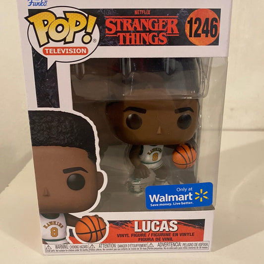 Funko POP! TV Stranger Things Lucas Sinclair #1246 Figure Walmart Exclusive