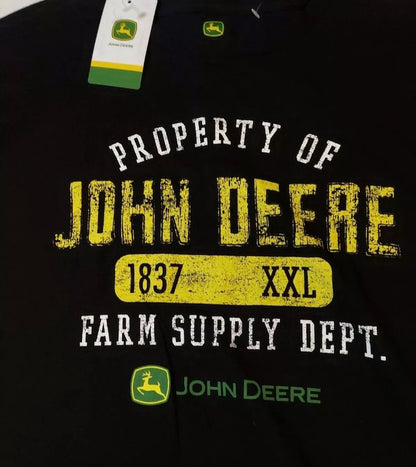 New!! Property of John Deere Black Shirt