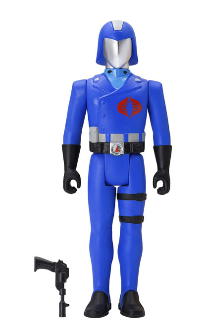 Super7 G.I. Joe Cobra Commander Wave 1A Reaction Figure Multicolor