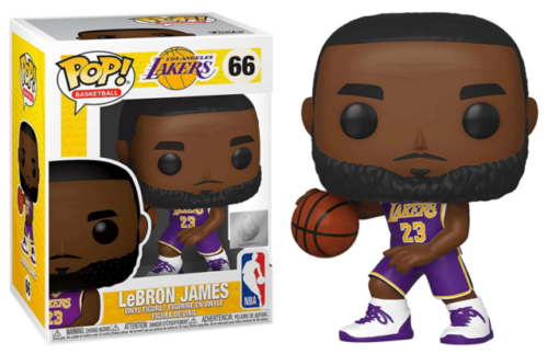 New!! Funko POP! NBA Lakers Lebron James Away Jersey Figure #66