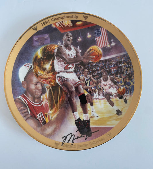 Michael Jordan 1991 Commemorative Championship Plate