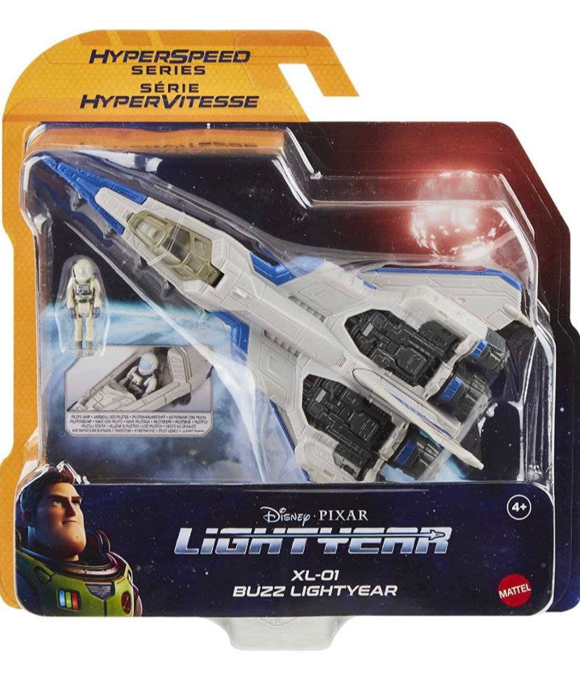 New!! Disney Pixar Lightyear Hyperspeed Series XL-01 Spaceship & Buzz Lightyear Figure