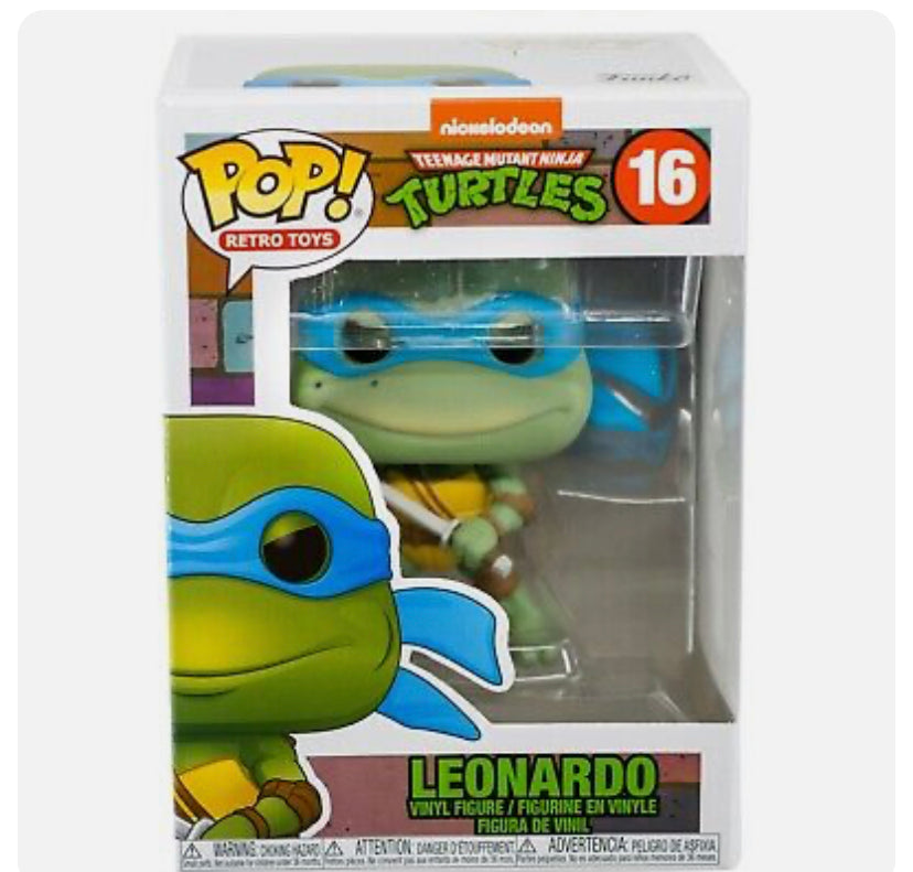 New!! Teenage Mutant Ninja Turtles Leonardo Funko Pop #16 Retro Toys Brand New!