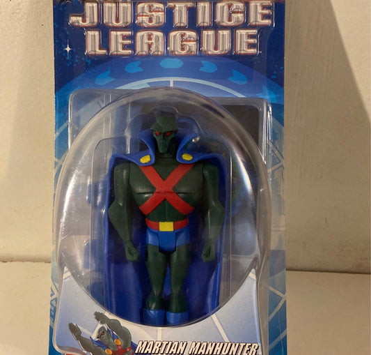 DC Justice League Martian Manhunter Action Figure w/Attack Armor Mattel 2003