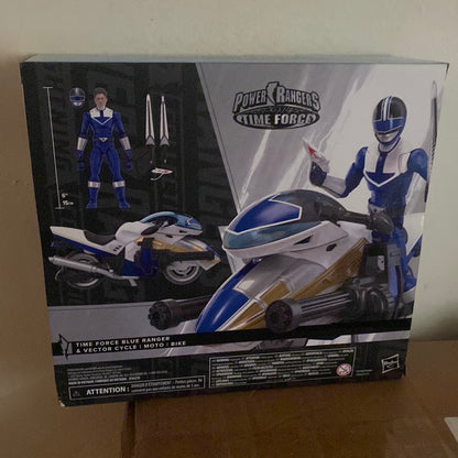 Power Rangers Lightning Collection Time Force Blue Ranger and Vector Cycle