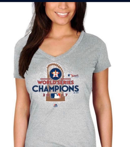 New!! Houston World Series 2017 World Series Champions Womens T-Shirt