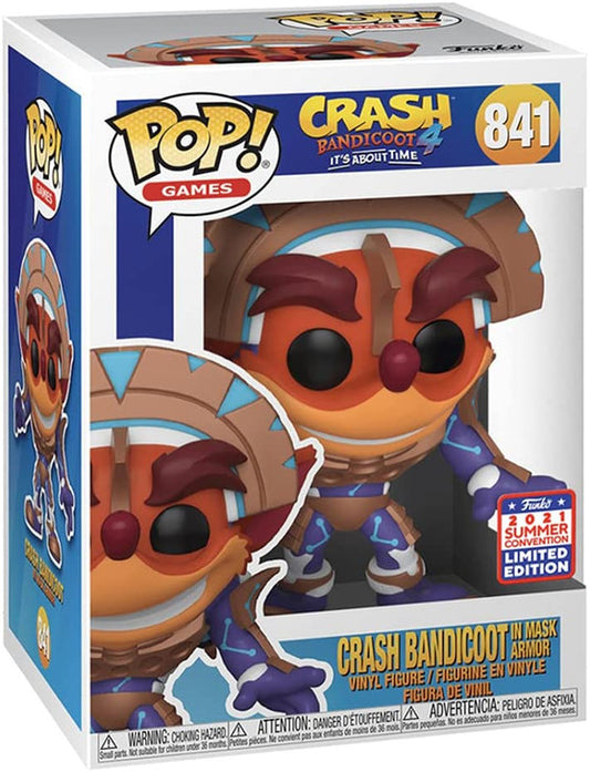 New!! Funko Pop! Games: Crash Bandicoot 2021 Summer Convention Limited Edition #841