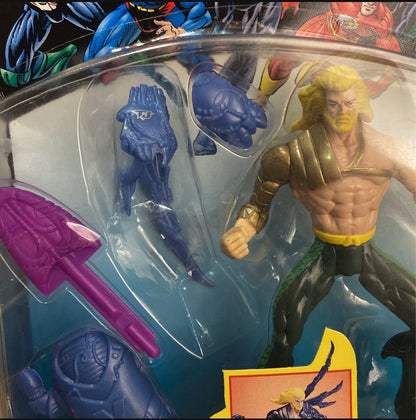 1996 Kenner Aquaman Total Justice With Blasting Hydro Spear