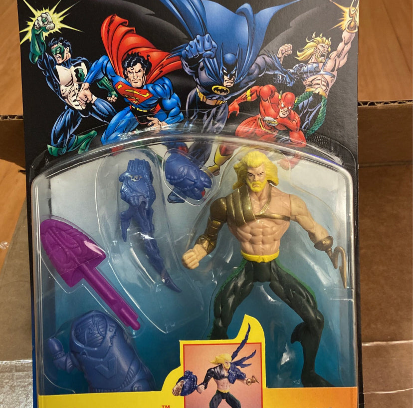 1996 Kenner Aquaman Total Justice With Blasting Hydro Spear