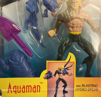 1996 Kenner Aquaman Total Justice With Blasting Hydro Spear