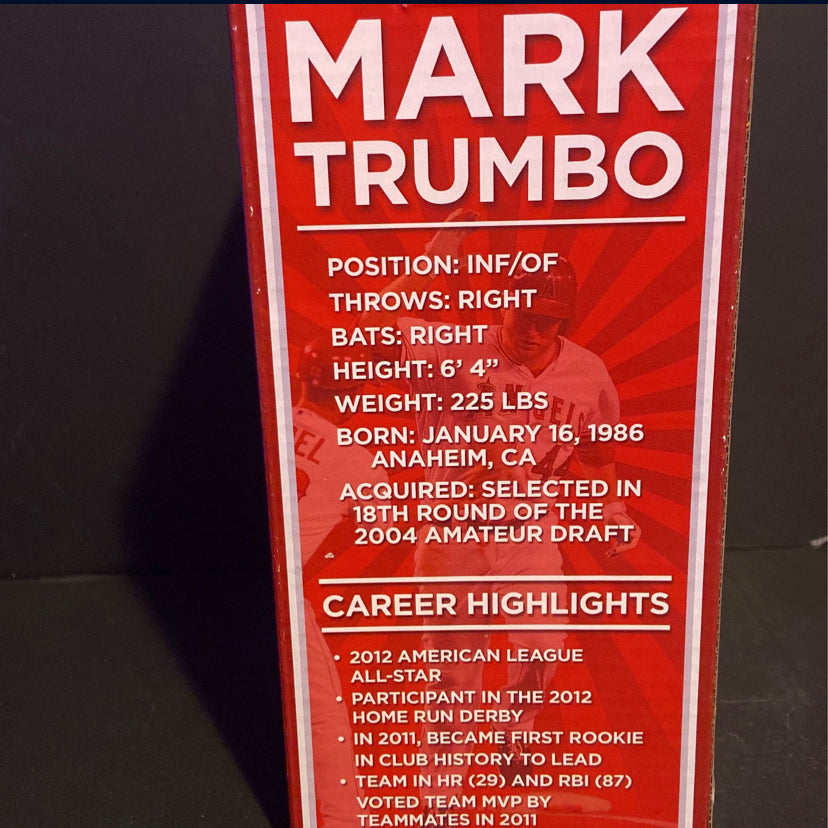 Preowned! Angels baseball player mark tumbo .