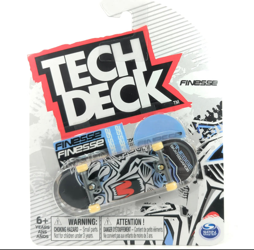 Tech Deck Finesse Skateboards White Tiger 2022 Complete Fingerboard