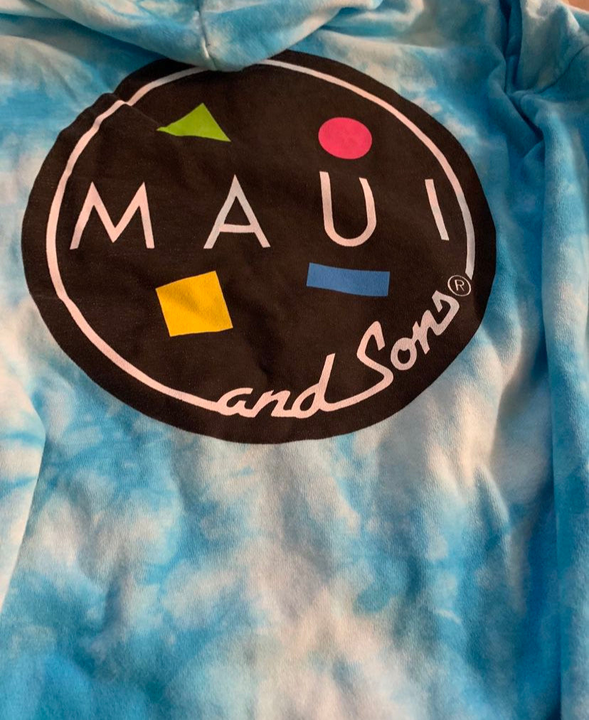 Maui and sons tie dye hoodie hot sale