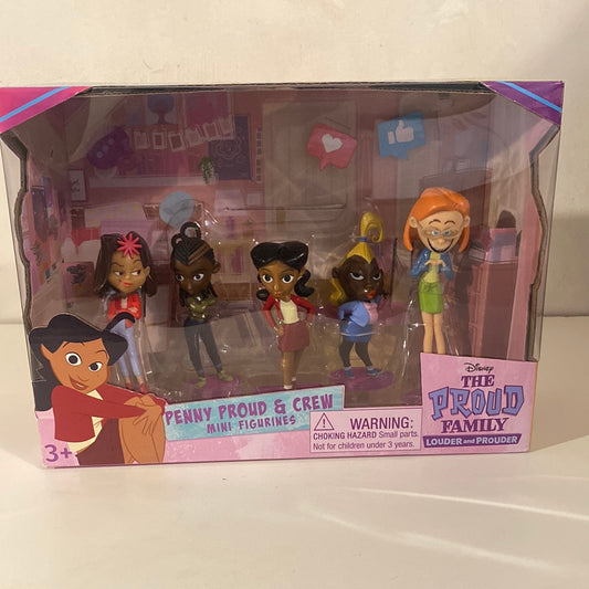 The Proud Family Louder and Prouder Penny Proud & Crew Mini Figurines Pack