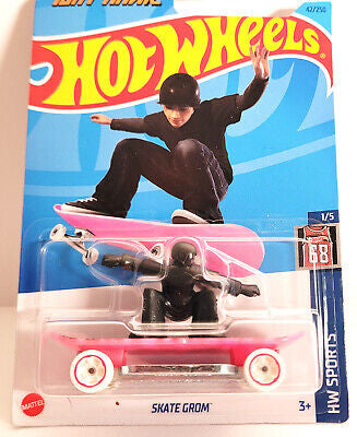 New!! 2023 Hot Wheels,1/64,Tony Hawk Skate Grom #42, Pink