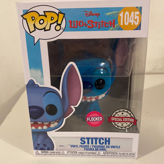 Funko Pop! (Disney Lilo & Stitch) Stitch 1045 Flocked Special Edition -