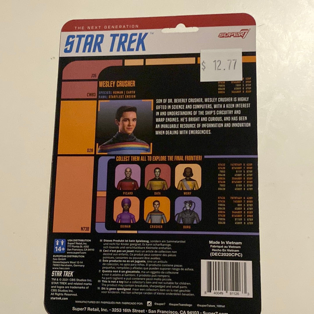 Star Trek: The Next Generation ReAction Figure Wave 1 Wesley Crusher