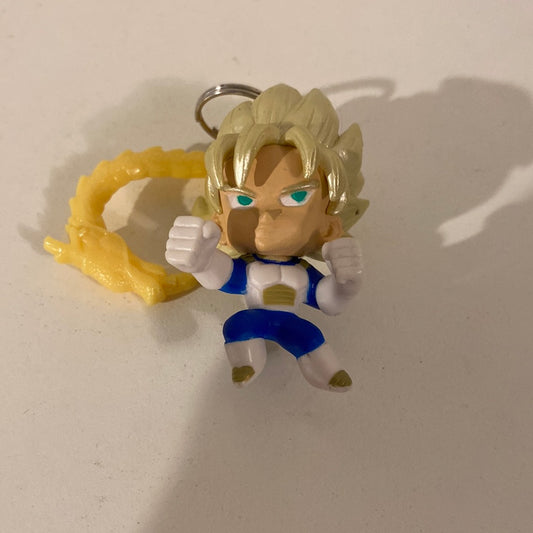 Vintage Dragon Ball Z Keychain Super Saiyan Goku Mini Figure Cell Saga BS STA