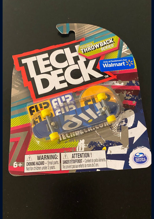 New!!  Tech Deck Throwback Series Flip Blue Skateboard