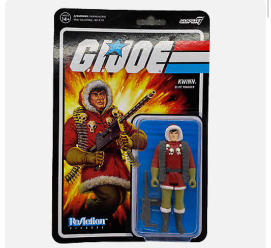 New!! G.I. Joe Reaction Figures Kwinn Elite Tracker Super 7 New Sealed Hasbro 2021