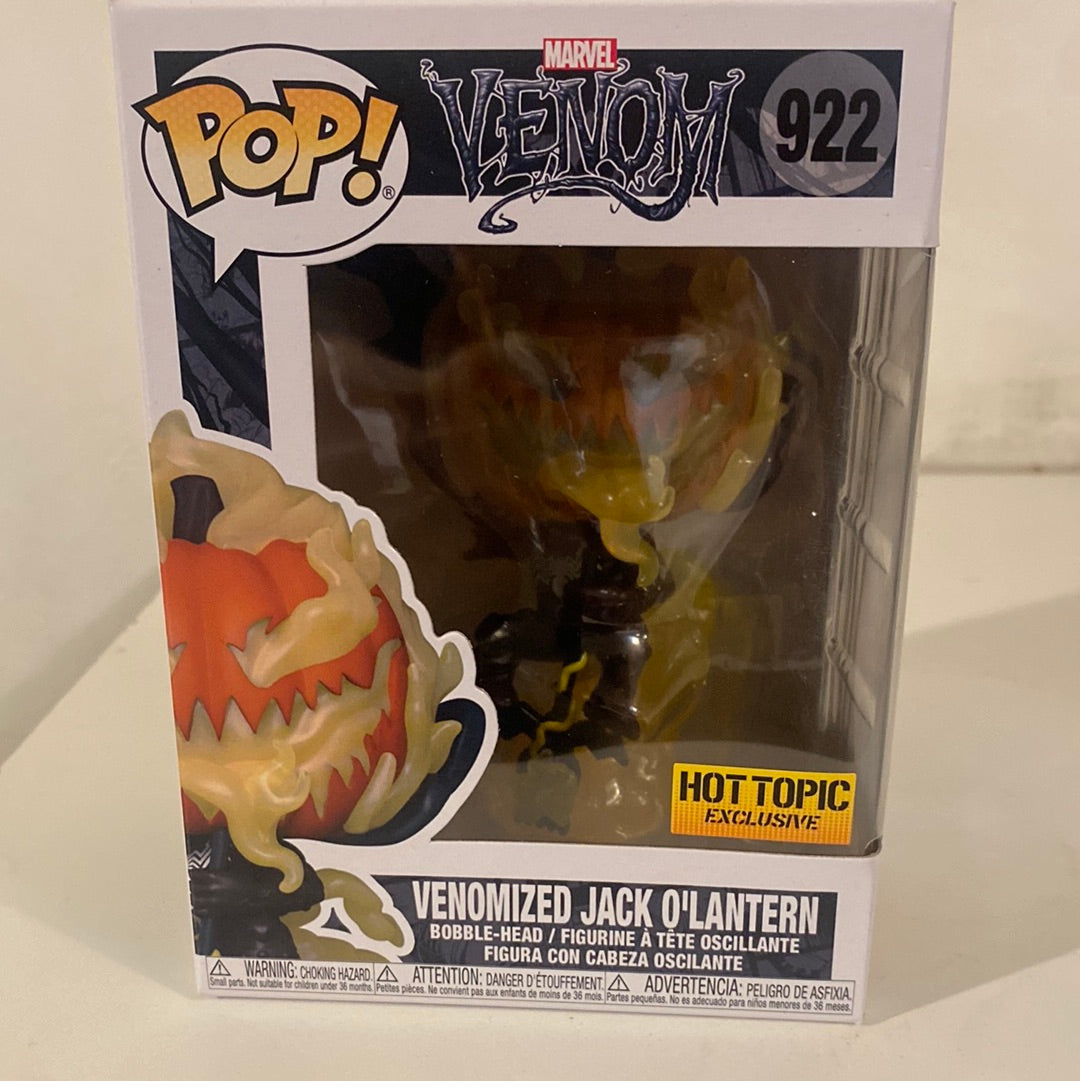 Funko POP! Venom Venomized Jack O'Lantern  922 Hot Topic Exlusive Vinyl Figure