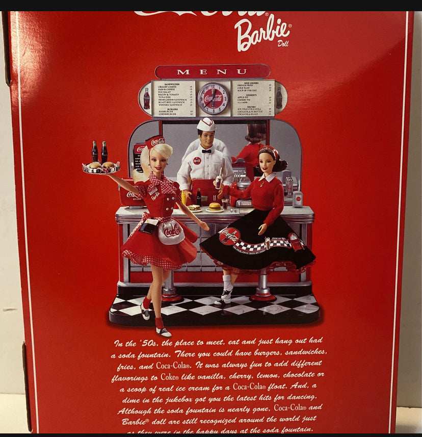 New!! Coca Cola Barbie Doll Mattel #2 “Coca-Cola” Soda