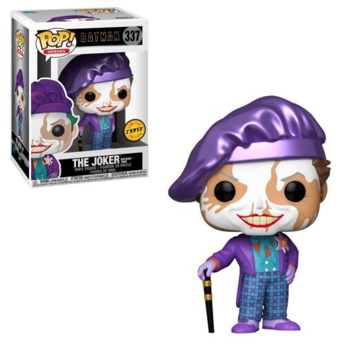 New!! FUNKO POP! HEROES 1989 BATMAN - THE JOKER #337 CHASE EDITION VINYL FIGURE