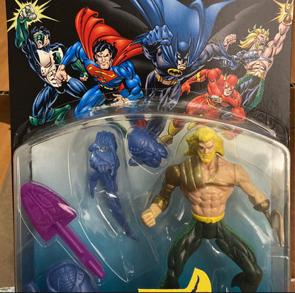 1996 Kenner Aquaman Total Justice With Blasting Hydro Spear