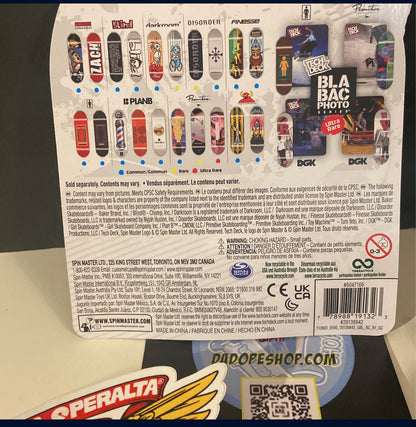 Tech Deck  BLA BAC Photo Series Ultra Rare Chase Free Sticker,