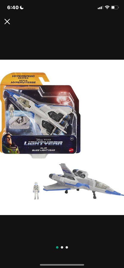 New!! Disney Pixar Lightyear Hyperspeed Series XL-01 Spaceship & Buzz Lightyear Figure