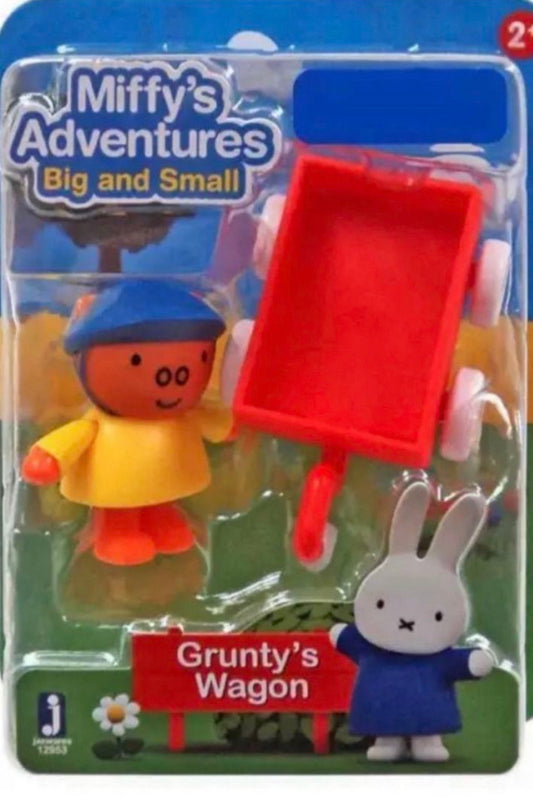 New!! Miffy's Adventures Big & Small Grunty's Wagon Walmart Exclusive Figure - N