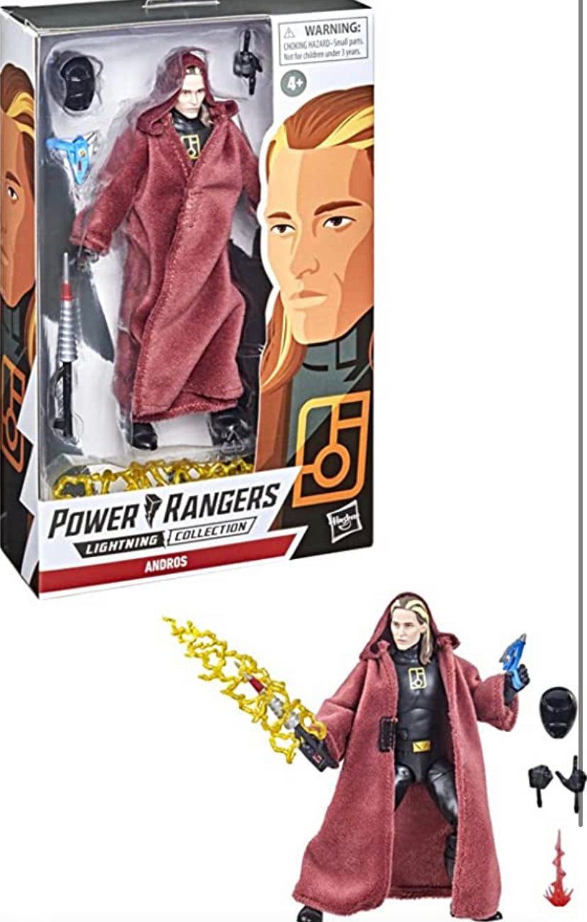 New!! Power Rangers Lightning Collection Andros 15-cm Premium Collectible Action Figure Toy with Accessories, Multicolor