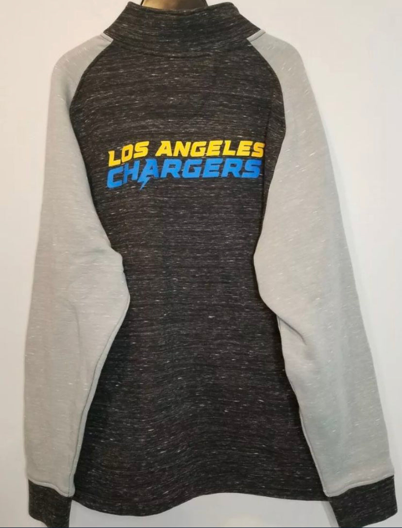 New!! Los Angeles Chargers Fanatics NFL ZipUp Grey Jacket