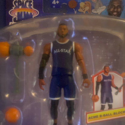 Space Jam A New Legacy Lebron James with Acme B-Ball Blocker Action Figure