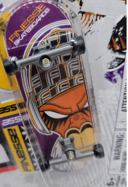 Tech Deck RARE FINESSE Skateboards Monkey Headphones Purple