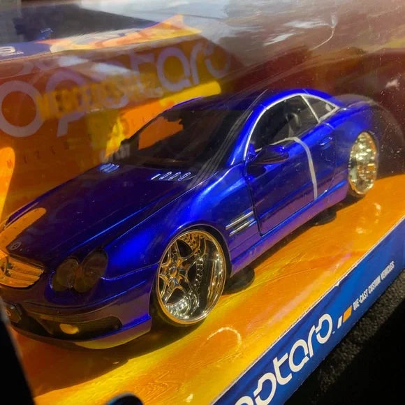 2004 Hot Wheels Dropstars 8” Die-Cast Blue Mercedes Benz SL55