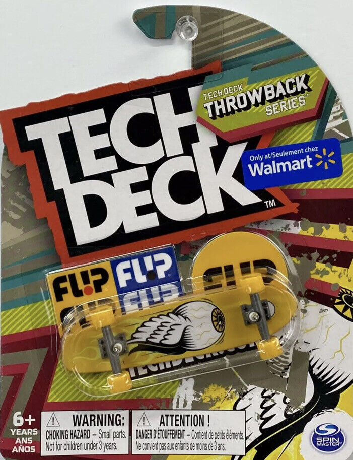 New!! Tech Deck Throwback Series Flip Eyeball Cruiser Skateboard Walmart Exclusive