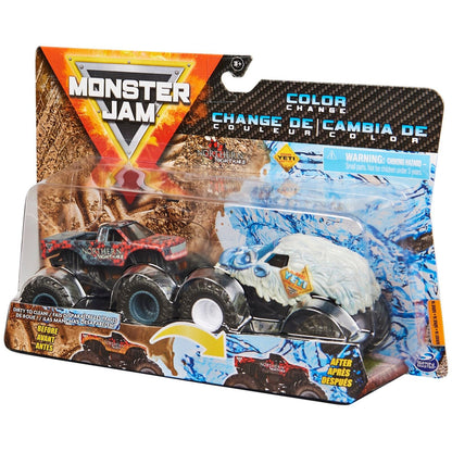 MonsterJam Monster Color Change Northern Nightmare vs Yeti (Double Pack) 1:64