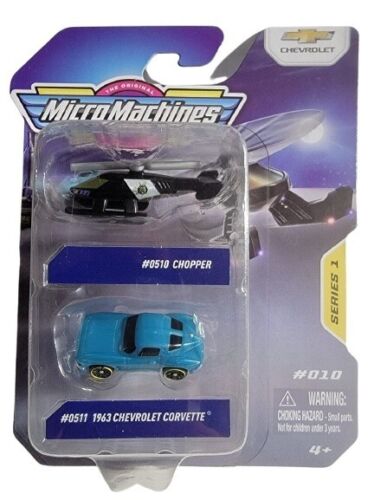 MICRO MACHINES 0510 CHOPPER 0511 1963 CHEVROLET CORVETTE SERIES 1